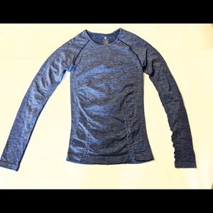 New, Kyodan Athletic Blue Long Sleeves Stretchy Top. Size XSmall/Small